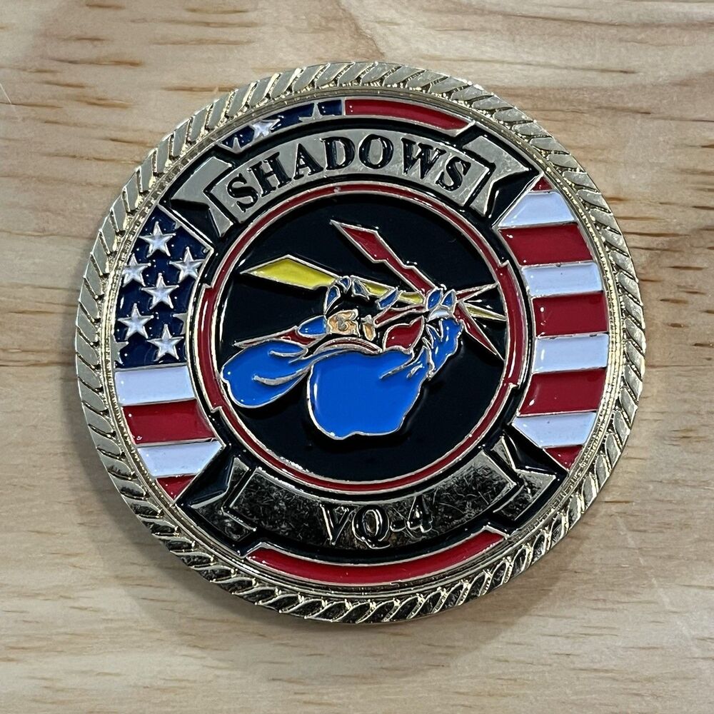 Challenge Coin USN US Navy TACAMO Chief Petty Office CPO Shadows VQ-4 Military